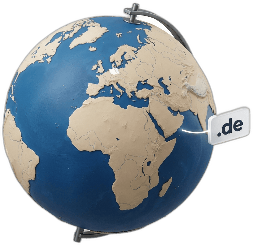 Globus mit .de-Tag
